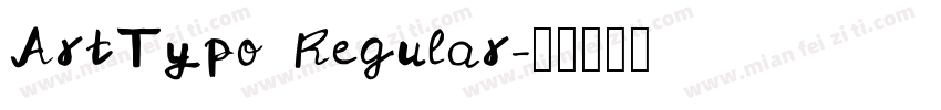 ArtTypo Regular字体转换